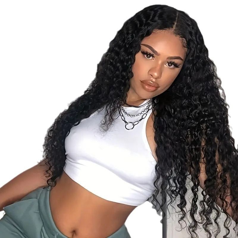 HXCJF-M1123-European and American fashion lace synthetic wig, popular in Africa with small curly tube long curly hair cover