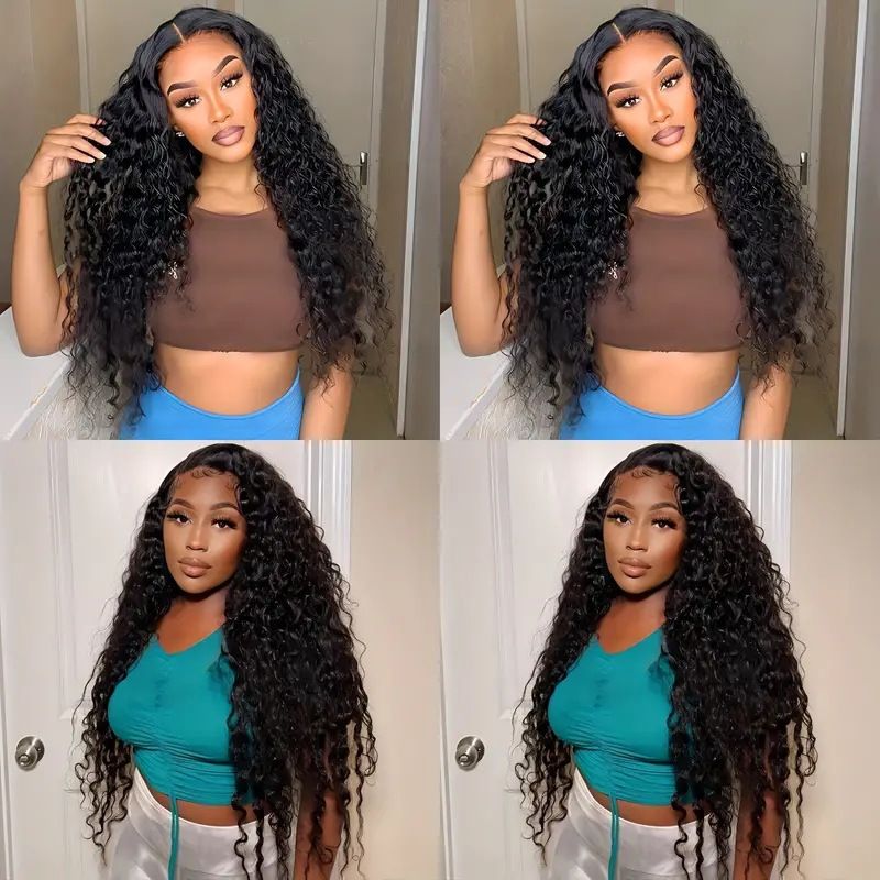 HXCJF-M1123-European and American fashion lace synthetic wig, popular in Africa with small curly tube long curly hair cover