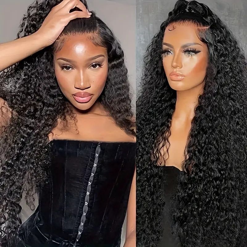 HXCJF-M1522-European and American fashion front lace small roll women's wig, hot selling tube wound explosive head long roll hair cover