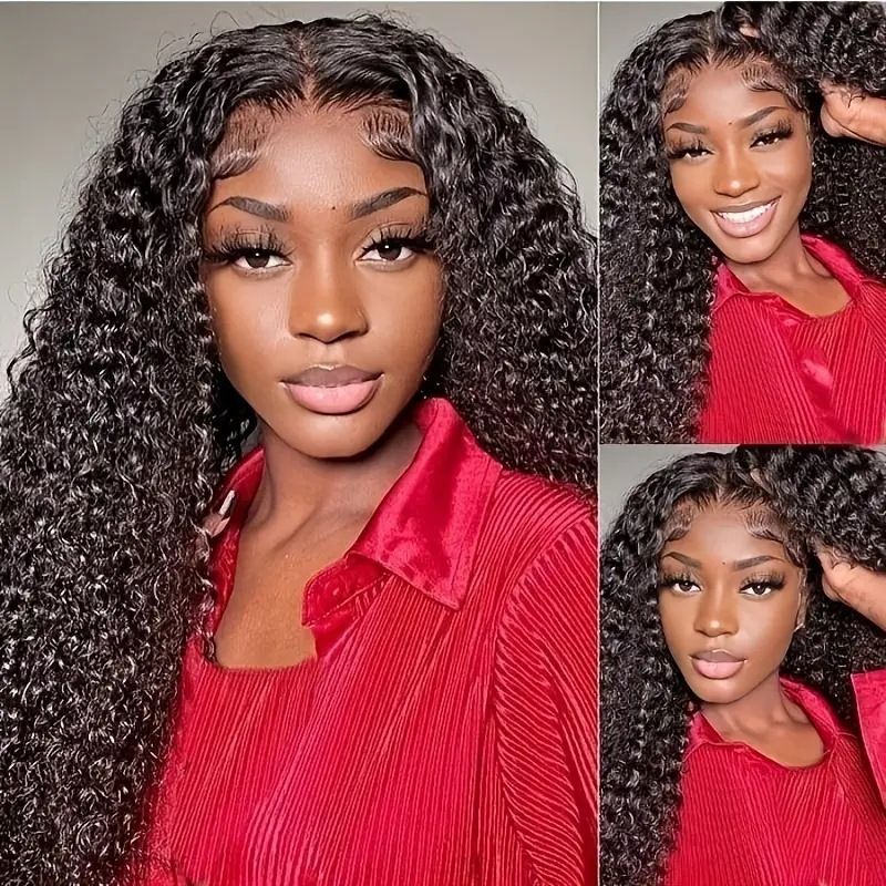 HXCJF-M1522-European and American fashion front lace small roll women's wig, hot selling tube wound explosive head long roll hair cover