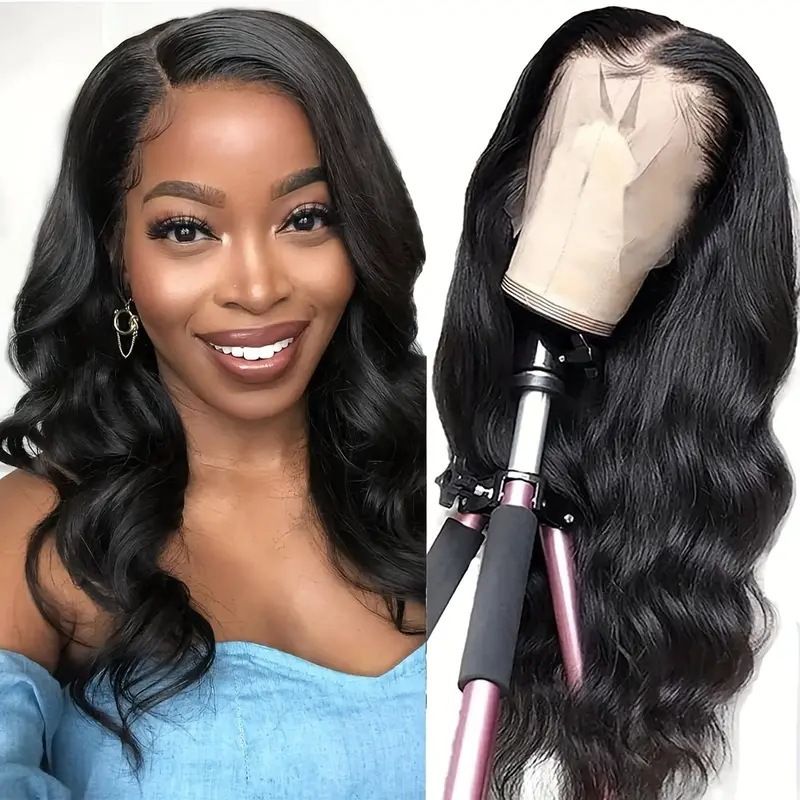 HXCJF-M1432-European and American women's fashionable front lace large wave long curly hair synthetic headband