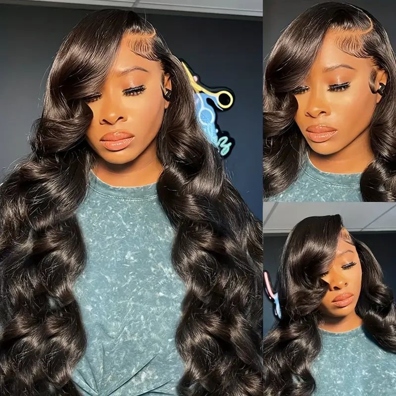 HXCJF-M1436-European and American women's fashionable big wave wig hot selling front lace  long curly hair wig