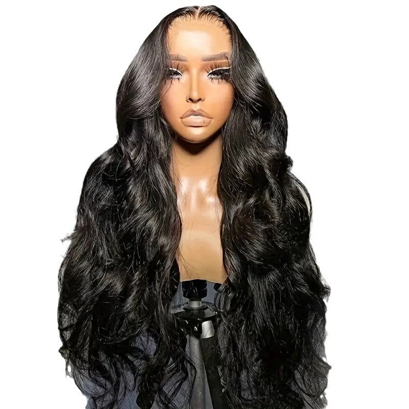 HXCJF-M0956-European and American fashion big wave long curly hair wig for women hot selling front lace  full head cover
