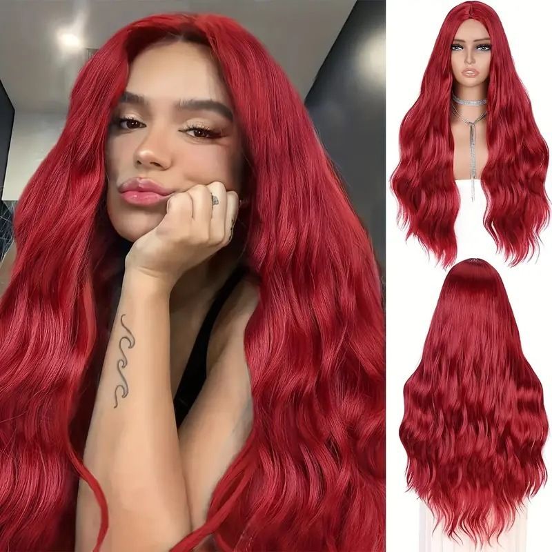 HX-M1530-European and American fashionable women's front lace water ripple curly hair cover, hot selling front lace wig in Africa