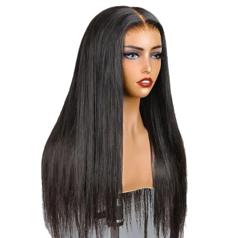 HXCZF-M1621-European and American fashion synthetic wig women's hot selling front lace 13 * 4 split long straight hair cover