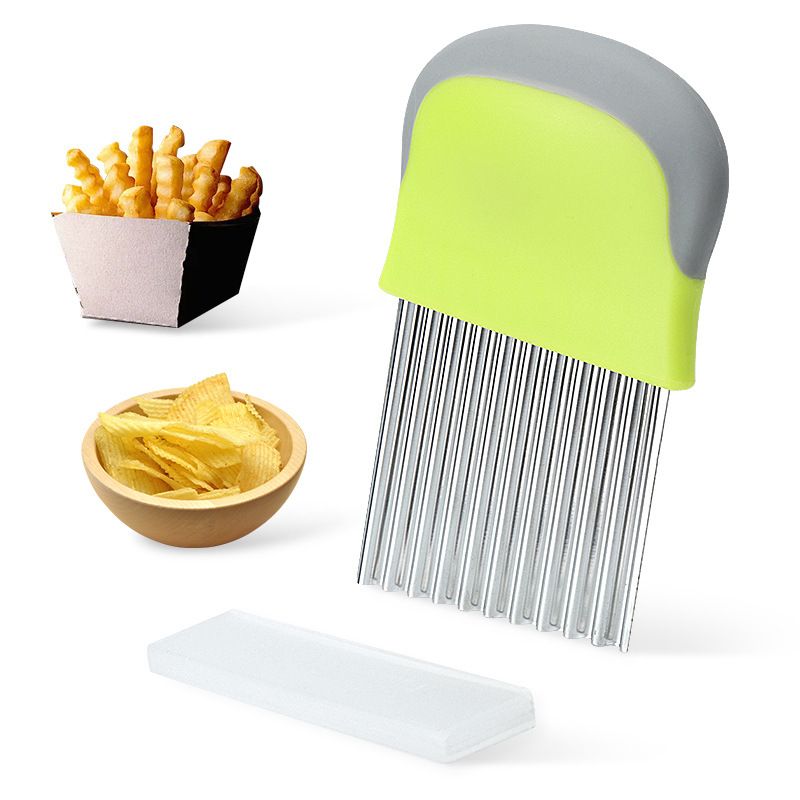 430 Stainless steel wave knife Corrugated Knife wolf teeth potato cutting chips potato cutting knife kitchen tools