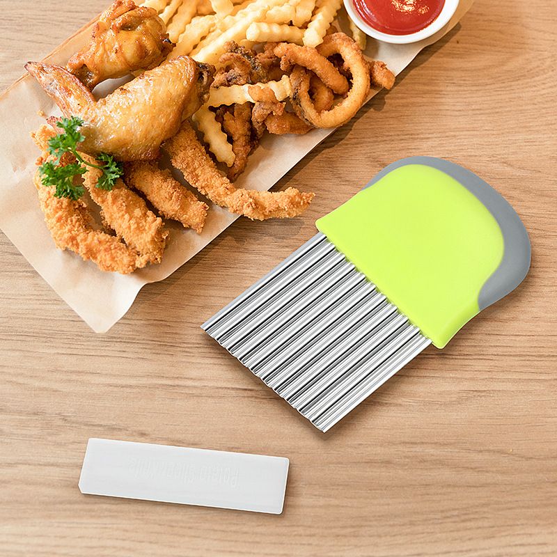 430 Stainless steel wave knife Corrugated Knife wolf teeth potato cutting chips potato cutting knife kitchen tools