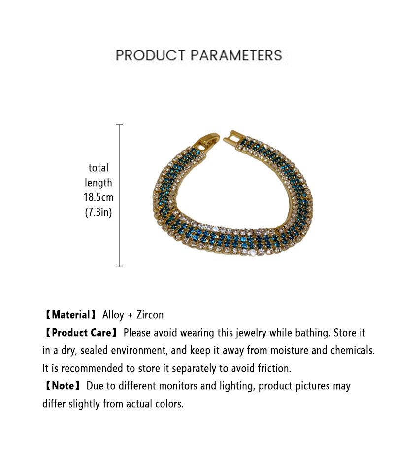 Fashion Bracelets for Women Zircon Inlay Jewelry Gift Bracelets Shiny Jewellery Bracelet