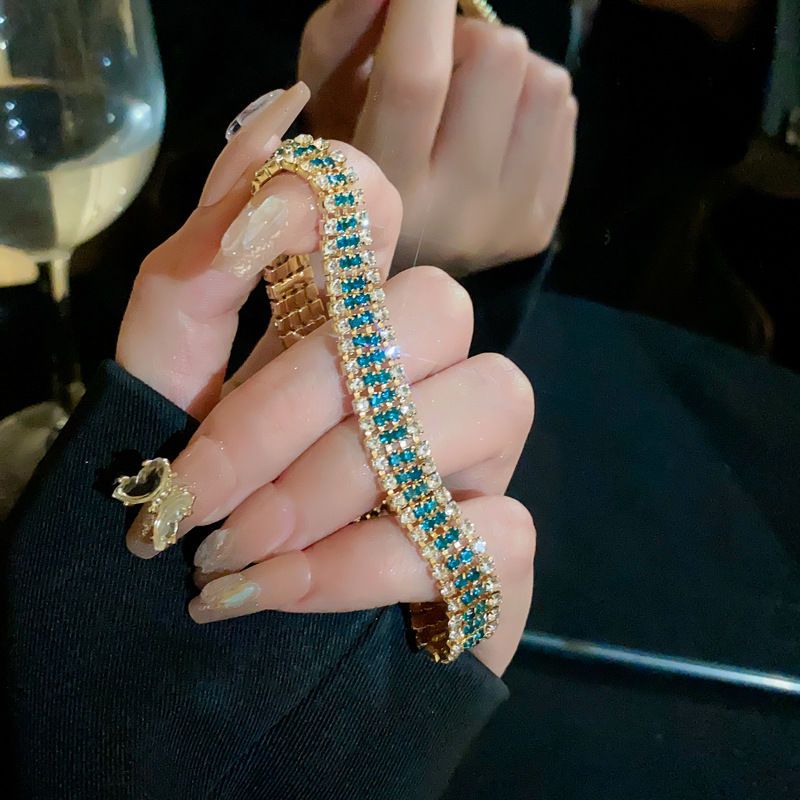 Fashion Bracelets for Women Zircon Inlay Jewelry Gift Bracelets Shiny Jewellery Bracelet