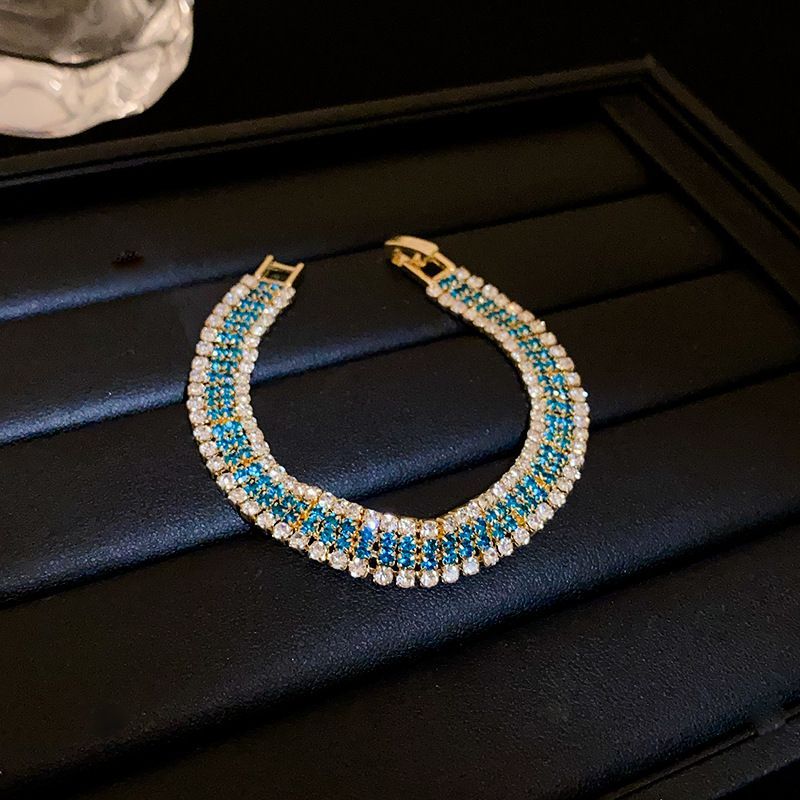 Fashion Bracelets for Women Zircon Inlay Jewelry Gift Bracelets Shiny Jewellery Bracelet