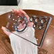 Magnetic Luxury Plating Frameless Case For Samsung Galaxy S24 Ultra S23 S22 Plus Transparent Camera Lens Protection Hard Cover