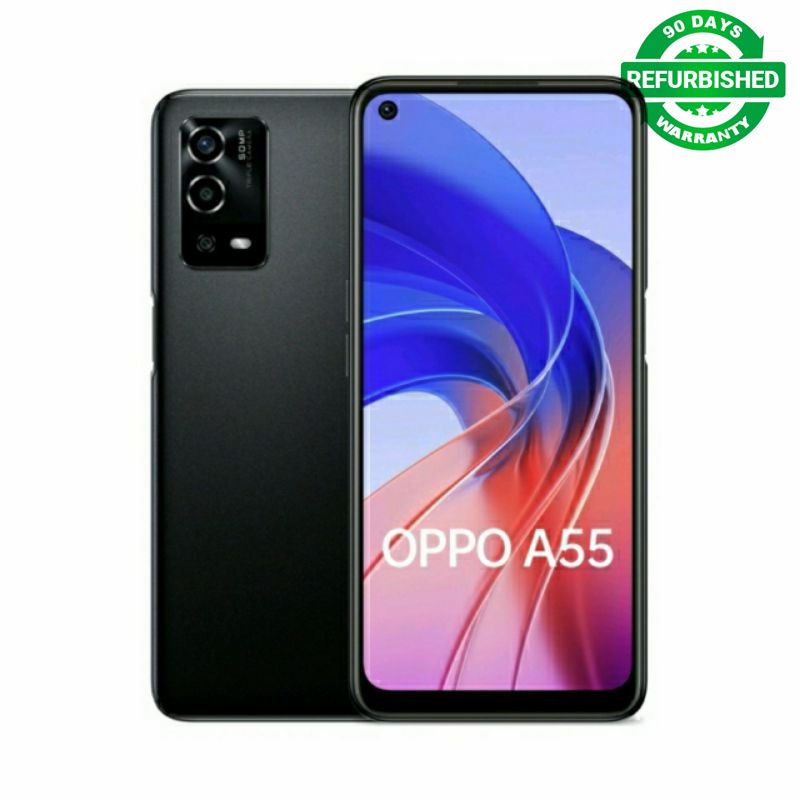 Refurbished Original Oppo A55 5G Mobile Phone 60Hz reflash rate Dimensity 700 Octa Core 6GB RAM 128GB ROM 6.5” 5000mAh Big Battery google