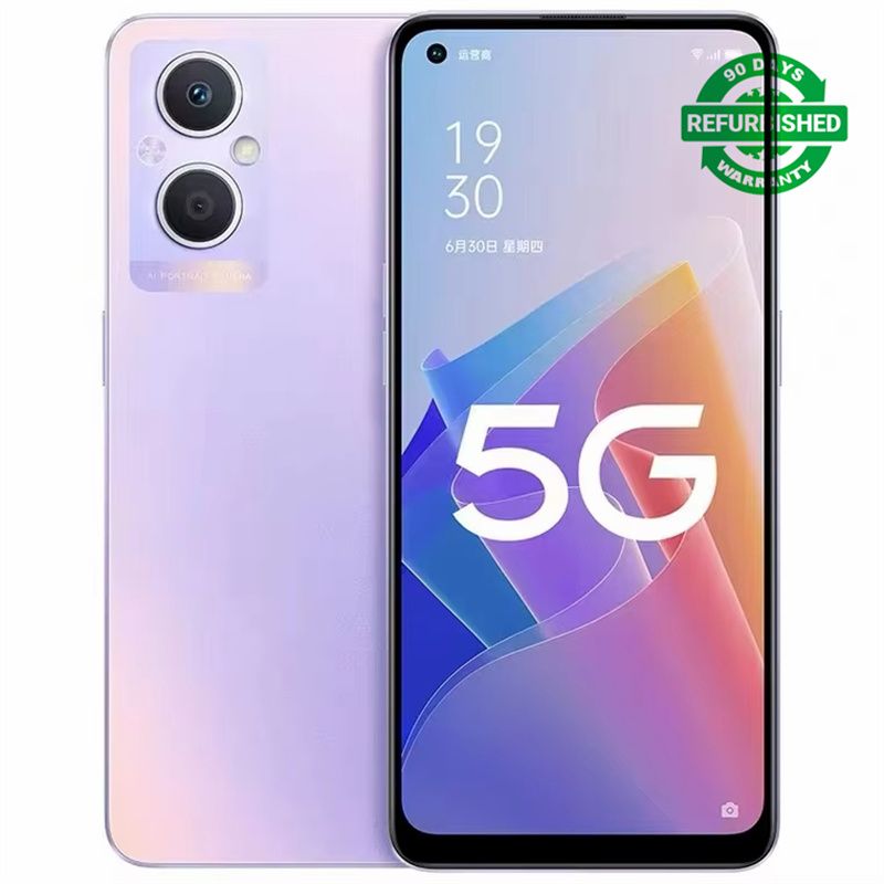 Refurbished Oppo A96 5G Mobile Phone 6.43 Inches 8GB+256GB Snapdragon 695 Octa-Core Android 11 Camera 48.0MP 4500mAh Smartphone
