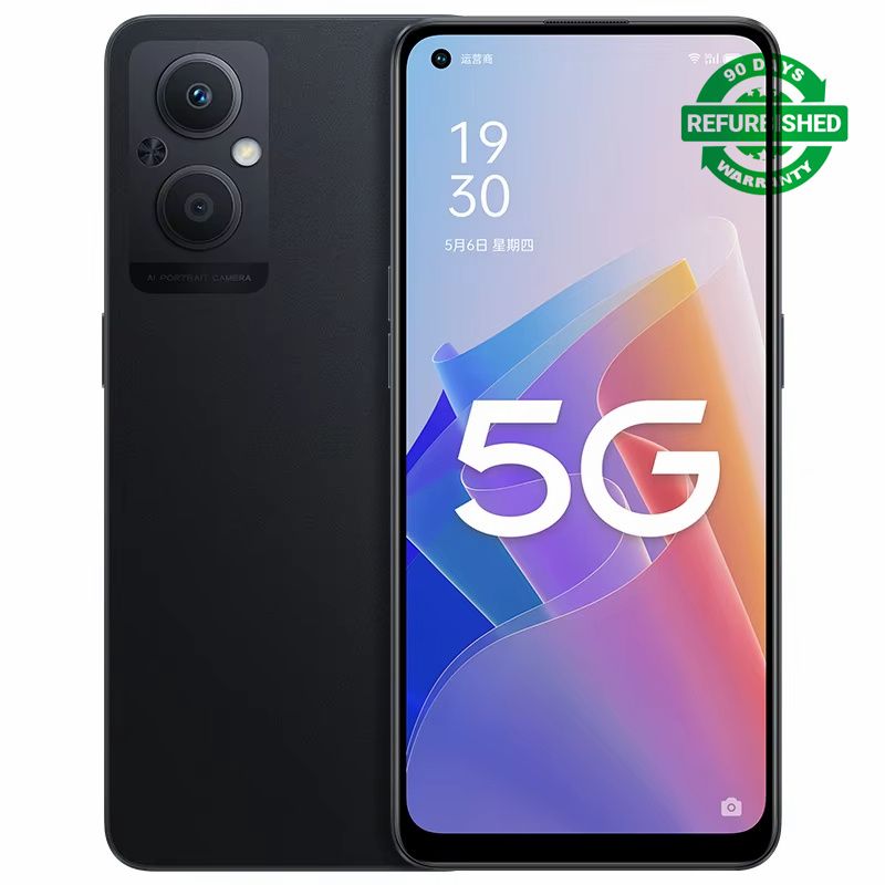 Refurbished Oppo A96 5G Mobile Phone 6.43 Inches 8GB+256GB Snapdragon 695 Octa-Core Android 11 Camera 48.0MP 4500mAh Smartphone