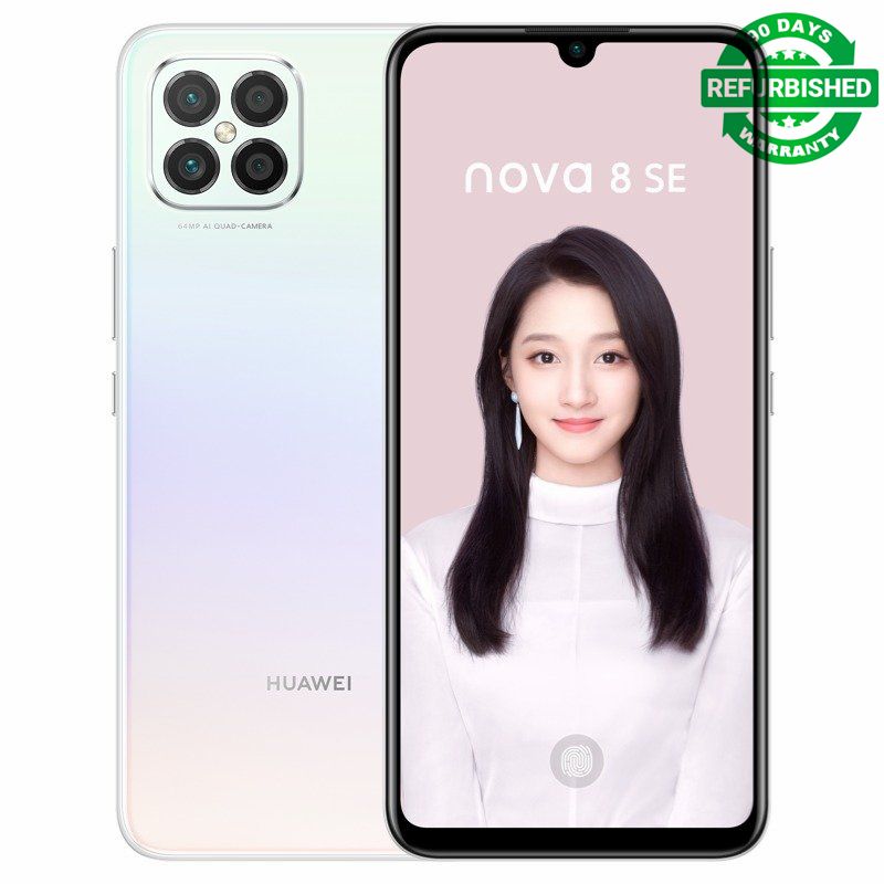 Refurbished Huawei nova 8 SE 5G Dual SIM 6.53" 128GB 8GB RAM 64MP Android 10 Smart Phone