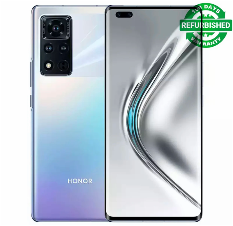 Refurbished Original HONOR V40 5G 256GB Fingerprint Recognition unlocked for Global mobile phone cell phone smartphone Curved screen phone
