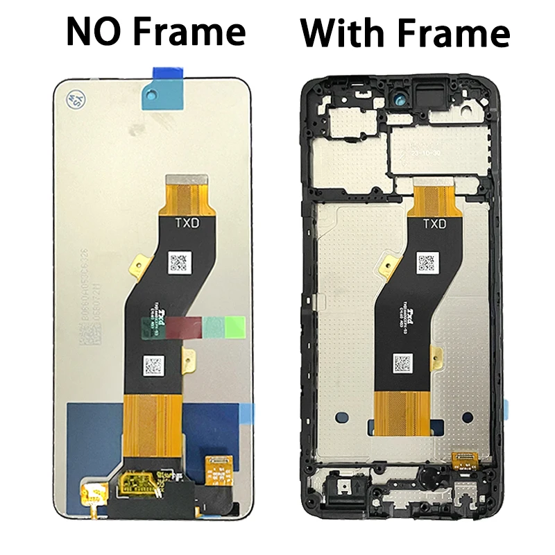 6.6"High Quality For Tecno Spark 20C BG7n LCD Display Touch Screen Digitizer Assembly For Tecno Spark 20 C BG7 Display