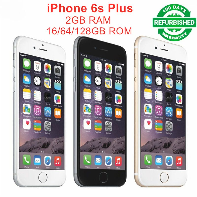 Apple iPhone 6S Plus 5.5"Original Unlocked 2GB RAM 16GB/64GB/128GB ROM Dual Core 12MP 4G LTE IOS A9 Smartphone