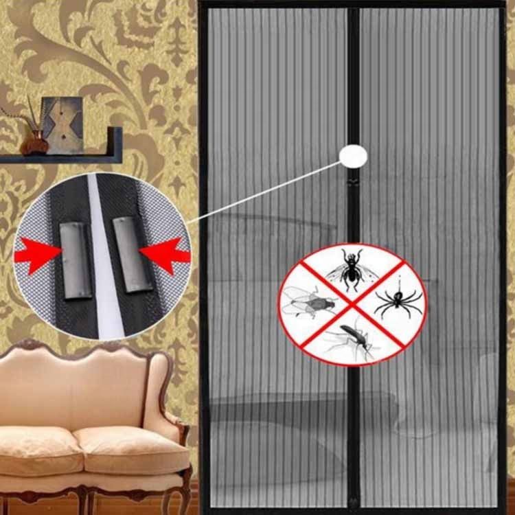 Magnetic Screen Door Anti-Mosquito Curtain with Hook and Loop Tape, Self Sealing, Heavy Duty, Hands Free Mesh Partition Keeps Bugs Out - Pet and Kid Friendly