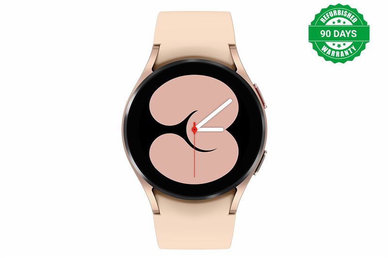 Refurbished Samsung Galaxy Watch 4 40mm Bluetooth Smartwatch with ECG Heart Rate Monitor, Tracker for Health, Fitness, Running, Sleep Tracking, GPS Fall Detection, Global Version