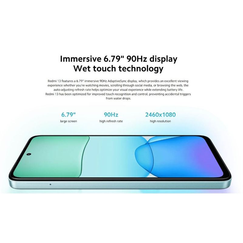 Refurbished Global Rom Original Xiaomi Redmi Note 13 128/256GB Dimensity 6080 Ultra 140Hz LCD Display 64MP Triple Camera5000mAh 5G Smartphone
