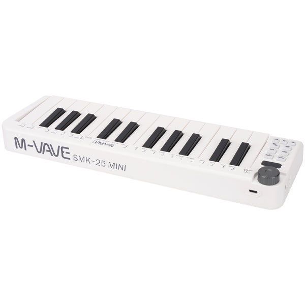 M-vave SMK-25 mini MIDI keyboard 25 velocity sensitive keys Support wireless/USB connection portable sequencer