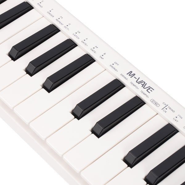 M-vave SMK-25 mini MIDI keyboard 25 velocity sensitive keys Support wireless/USB connection portable sequencer