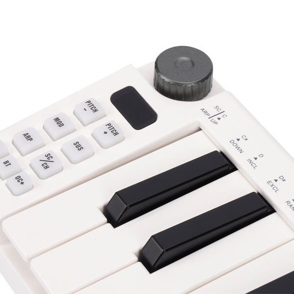 M-vave SMK-25 mini MIDI keyboard 25 velocity sensitive keys Support wireless/USB connection portable sequencer