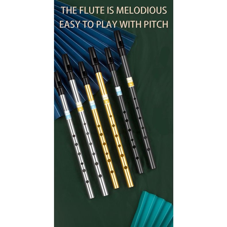 Irish Whistle Flute C D key Ireland Flute Tin Penny Whistle 6 Hole Flute