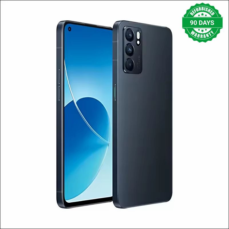 Refurbished Original OPPO Reno 6 5G Mobile Phone 6.43" AMOLED 90Hz MT6877 64MP Rear Camera 4300mAh Android 11 Bulk Used Phones