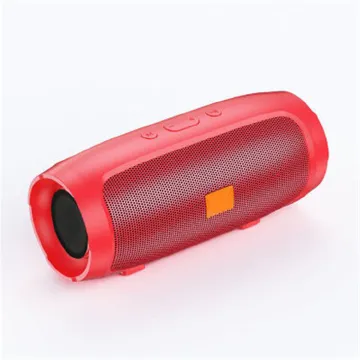 Bluetooth Accessories Waterproof Subwoofer Portable Bluetooth Wireless Speaker Surround Loudspeaker TF Card AUX FM Radio Sound Box TWS USB Flash Drive    Wireless Speakers Red,15.5*6.5CM