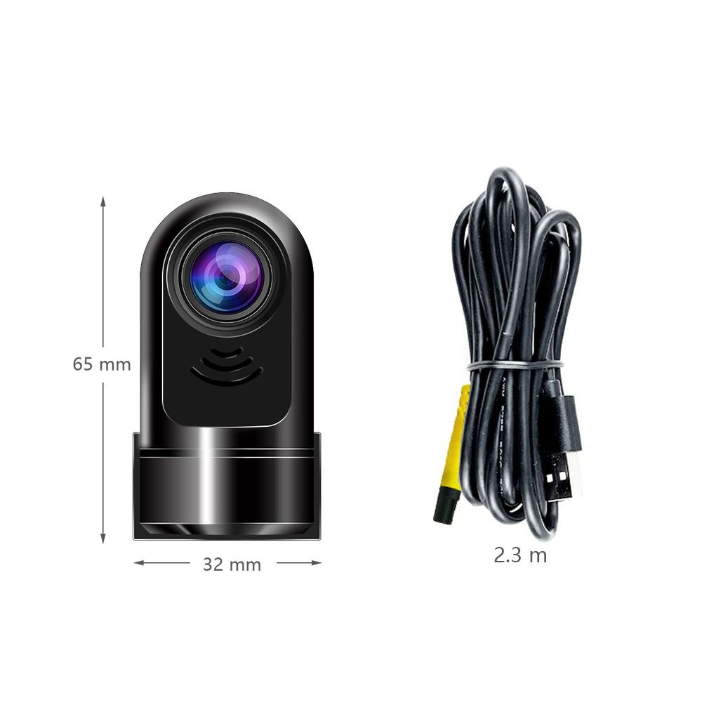 1080P Full HD Dash Cam with ADAS, Loop Recording, G-Sensor, and Front&Rear Backup Camera,U2