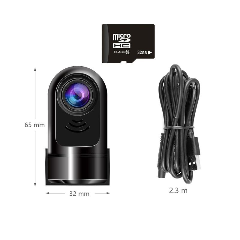 1080P Full HD Dash Cam with ADAS, Loop Recording, G-Sensor, and Front&Rear Backup Camera,U2