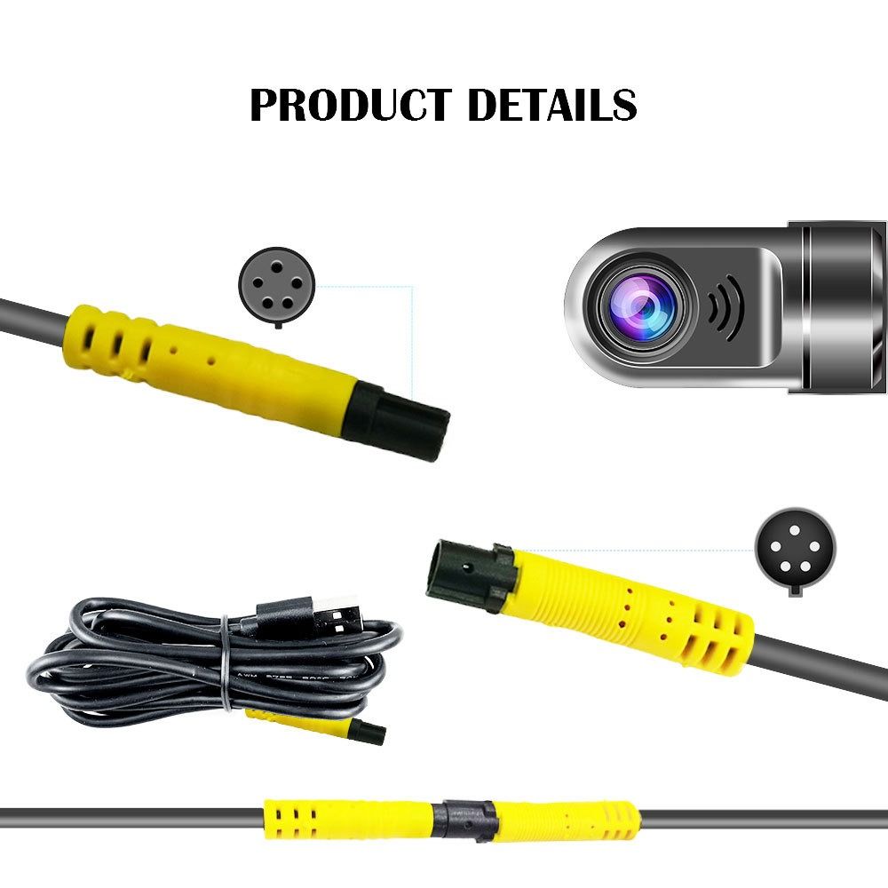 1080P Full HD Dash Cam with ADAS, Loop Recording, G-Sensor, and Front&Rear Backup Camera,U2