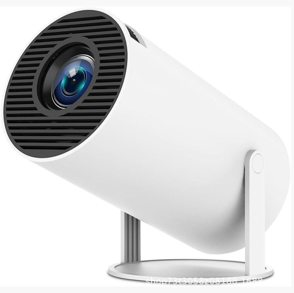 Pingxu Portable Android 11 Smart Projector - 160 ANSI HD 720P, WiFi 6, 5W Stereo Sound | Holiday Gift Idea for Home & Parties (White)