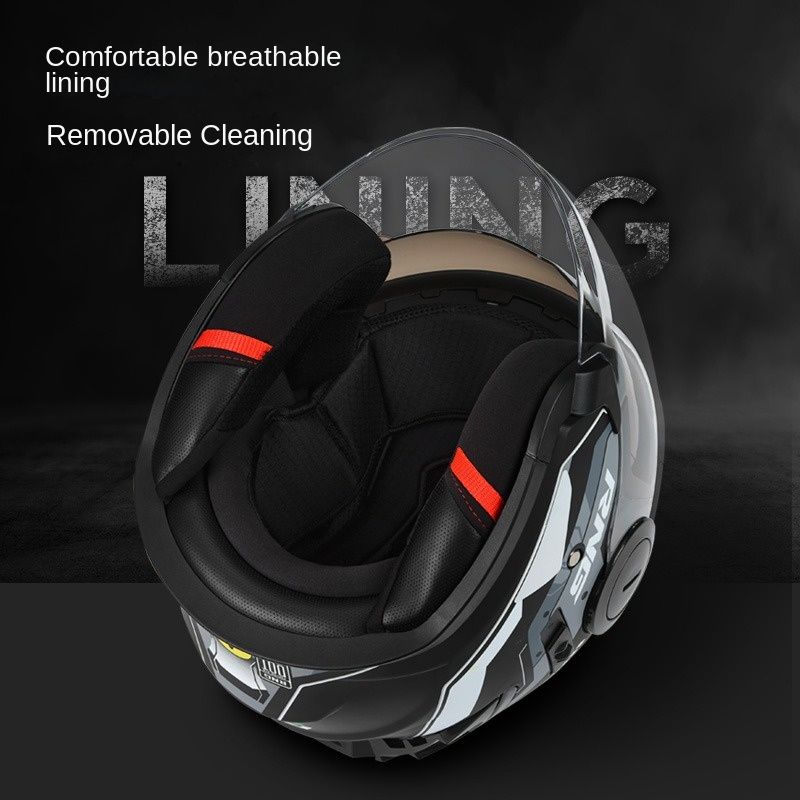 RNG Brand Motorcycle 3/4 Helmet Riding Helmet Bluetooth Headset Motorcycle Helmet Electric Bike Female Helmet