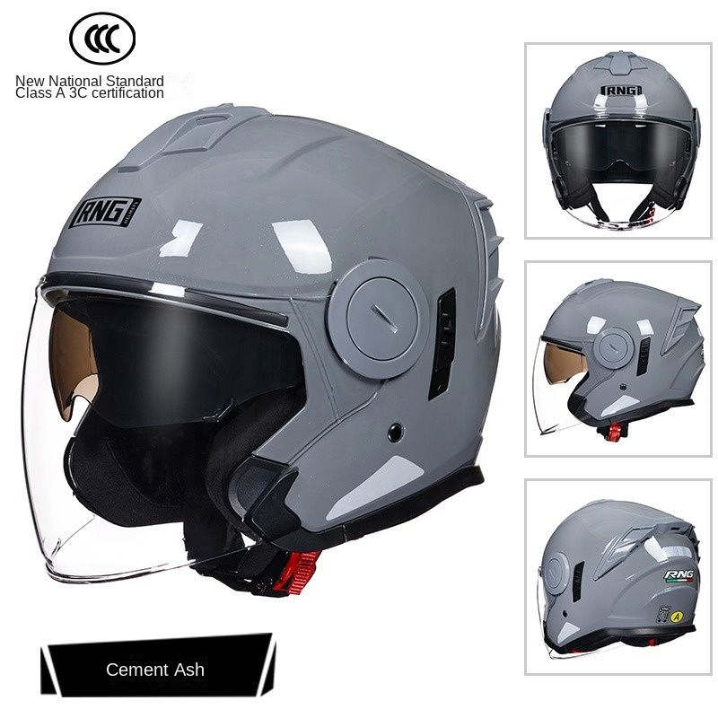 RNG Brand Motorcycle 3/4 Helmet Riding Helmet Bluetooth Headset Motorcycle Helmet Electric Bike Female Helmet