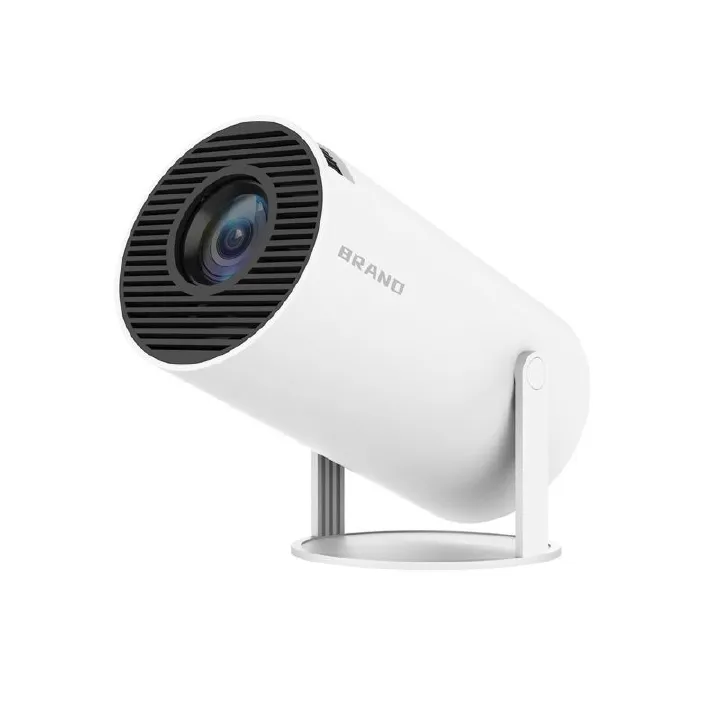 Pingxu Portable Android 11 Smart Projector - 160 ANSI HD 720P, WiFi 6, 5W Stereo Sound | Holiday Gift Idea for Home & Parties (White)