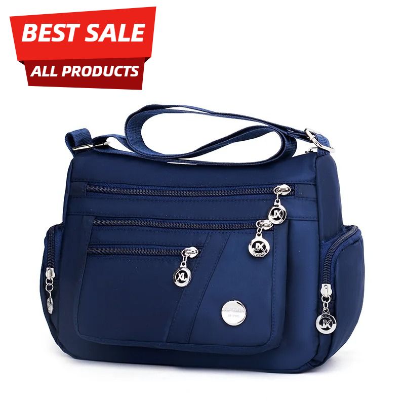 Casual Women Shoulder Messenger Bag Oxford Waterproof Zipper Handbags Package Female Large Capacity Travel Crossbody Bag