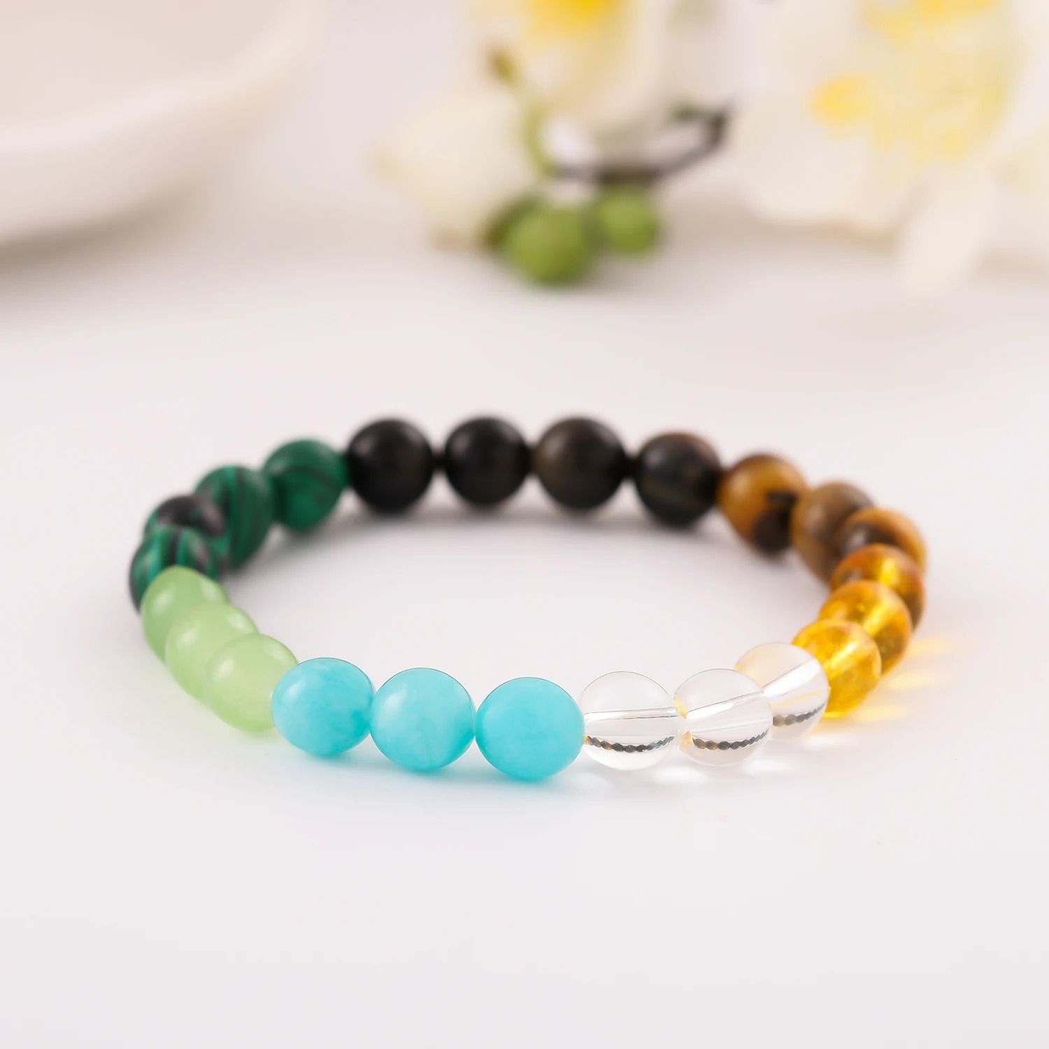 Natural Stone Money Bracelet 5pc Wealth Attraction Bracelet for Prosperity Good Luck Fashion Daily Wear Genuine Stone Wristlet Empath Protection Grounding Accessory