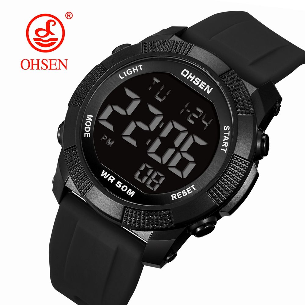 Outdoor Sport Watch for Men G Style Digital Mens Watches 50M Waterproof Red Hombre Male Tactical Electronic Wristwatch Gifts