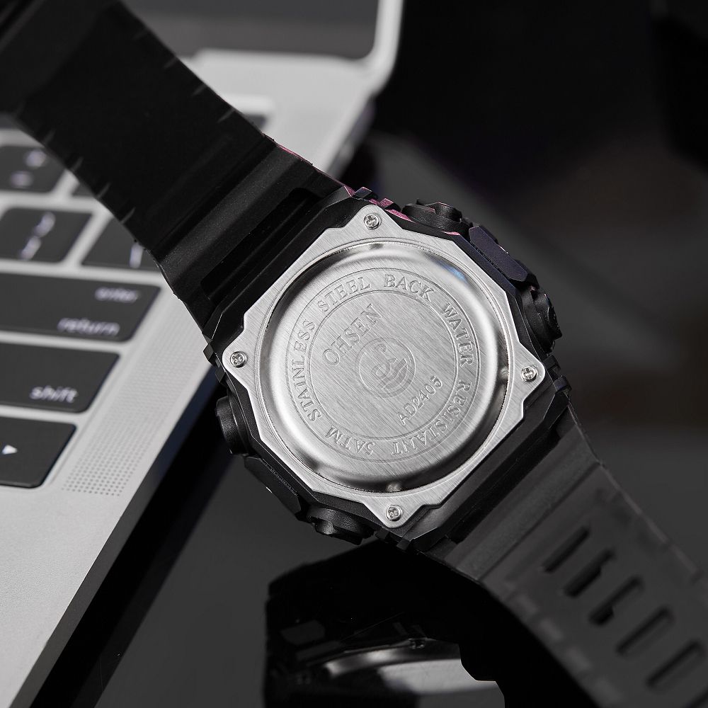 Outdoor Sport Digital Watches for Men Black Silicone Waterproof Tactical Electronic Men's Quartz Watch Fashion relogio masculino