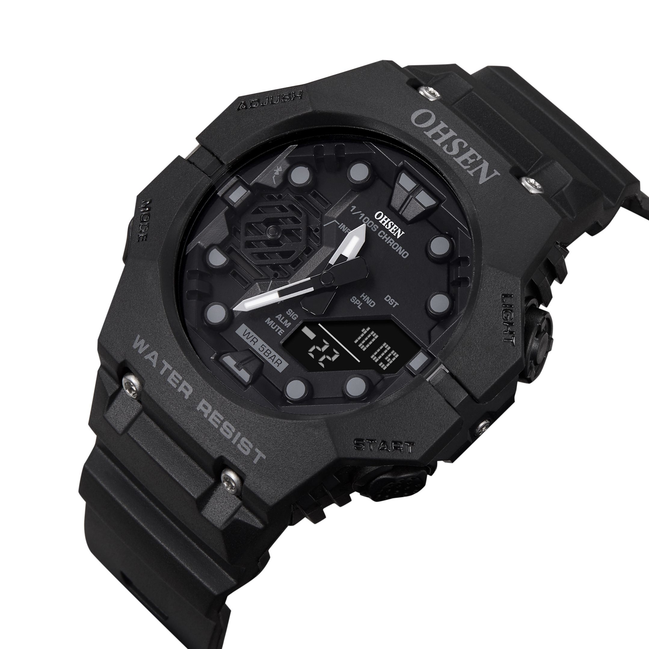 Outdoor Sport Digital Watches for Men Black Silicone Waterproof Tactical Electronic Men's Quartz Watch Fashion relogio masculino