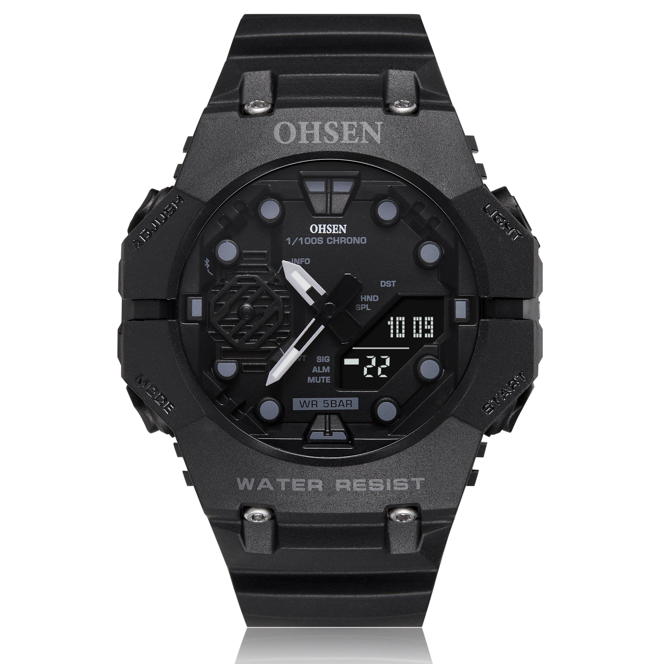 Outdoor Sport Digital Watches for Men Black Silicone Waterproof Tactical Electronic Men's Quartz Watch Fashion relogio masculino