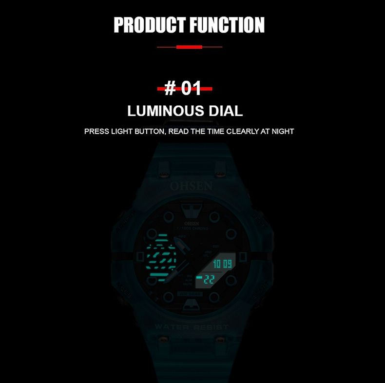 Outdoor Sport Digital Watches for Men Black Silicone Waterproof Tactical Electronic Men's Quartz Watch Fashion relogio masculino
