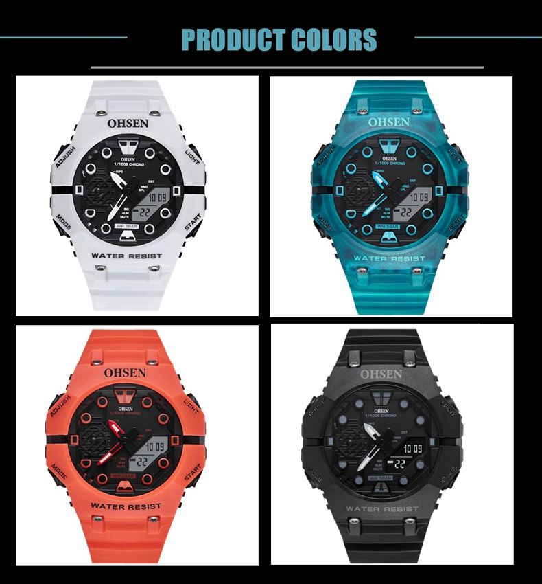 Outdoor Sport Digital Watches for Men Black Silicone Waterproof Tactical Electronic Men's Quartz Watch Fashion relogio masculino