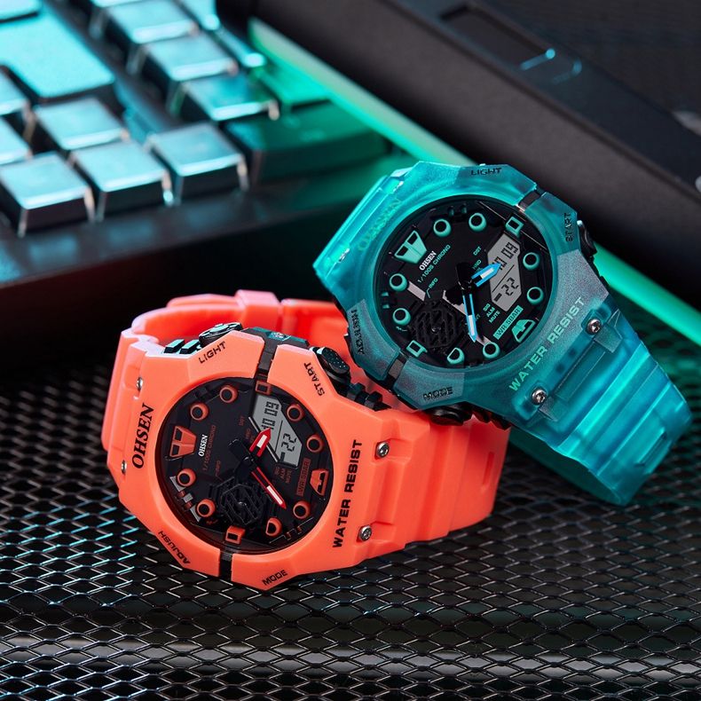 Outdoor Sport Digital Watches for Men Black Silicone Waterproof Tactical Electronic Men's Quartz Watch Fashion relogio masculino