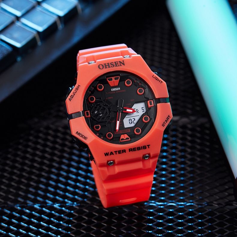 Outdoor Sport Digital Watches for Men Black Silicone Waterproof Tactical Electronic Men's Quartz Watch Fashion relogio masculino