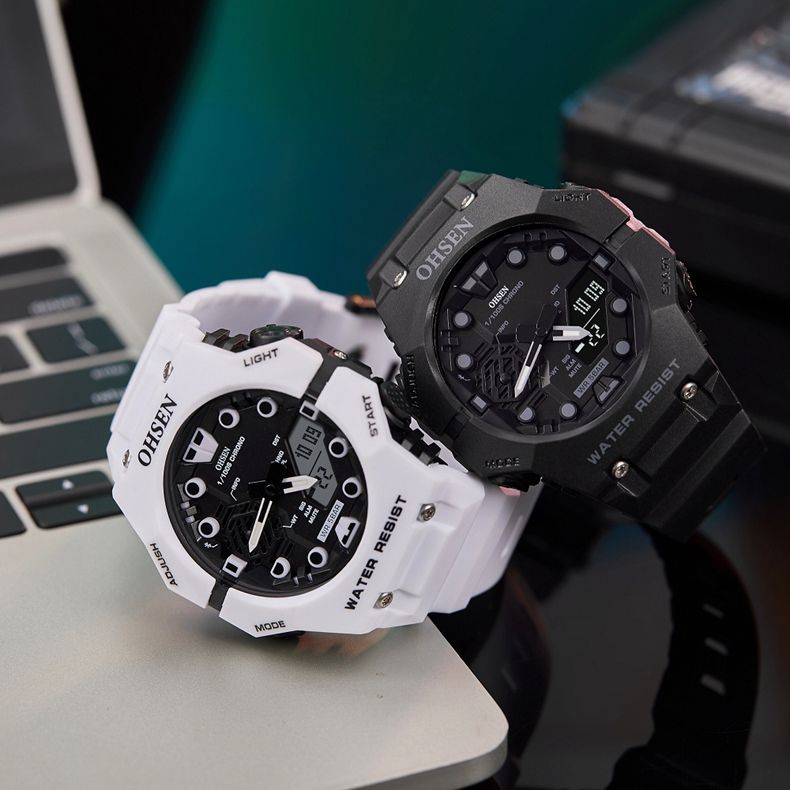 Outdoor Sport Digital Watches for Men Black Silicone Waterproof Tactical Electronic Men's Quartz Watch Fashion relogio masculino