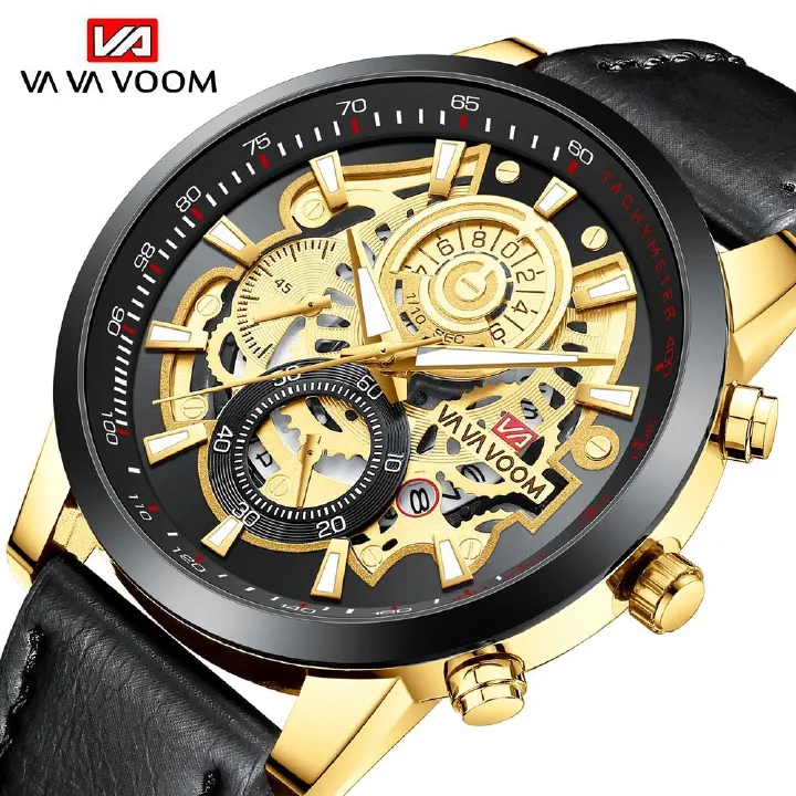 Men Sports Watch Fashion Lndustrial Style Student Gold Business Clock Waterproof Dropshipping Jewelry Watches Relogio Masculino
